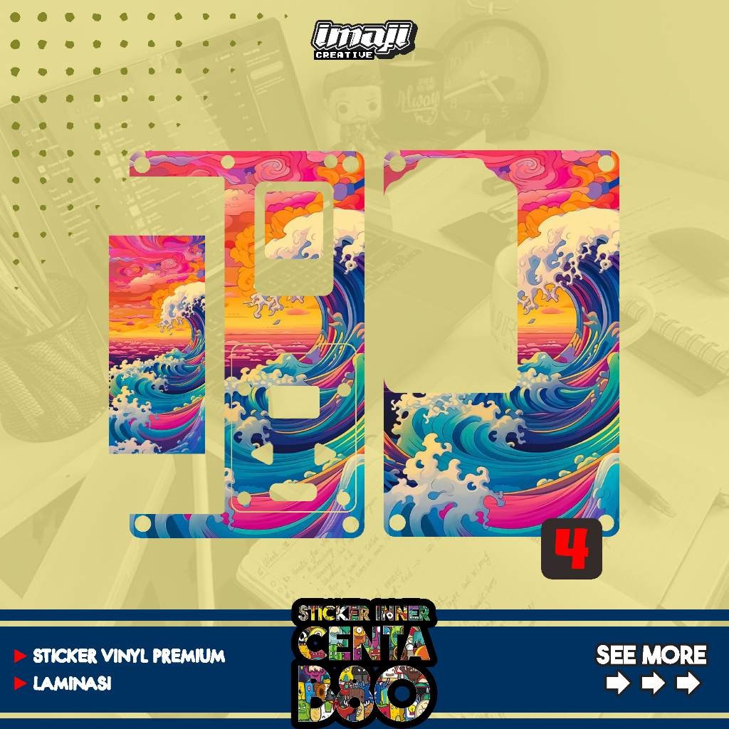 

*PromoGet2* Stiker B80 Imaji Creative 4 Stiker Garskin HP/Case Custom Dan COD