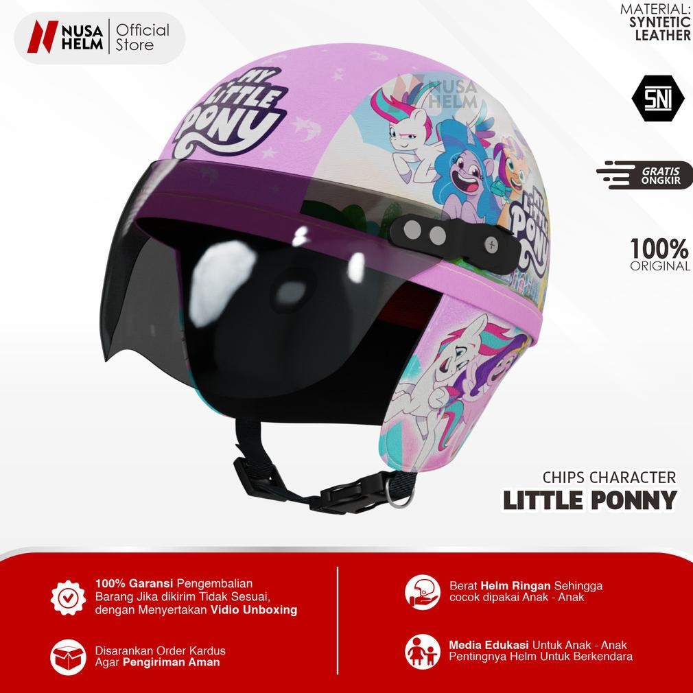 UNIK Helm Anak Perempuan Usia 1 2 3 4 5 Tahun Retro Junior Karakter Ringan Motif Lucu UNIK