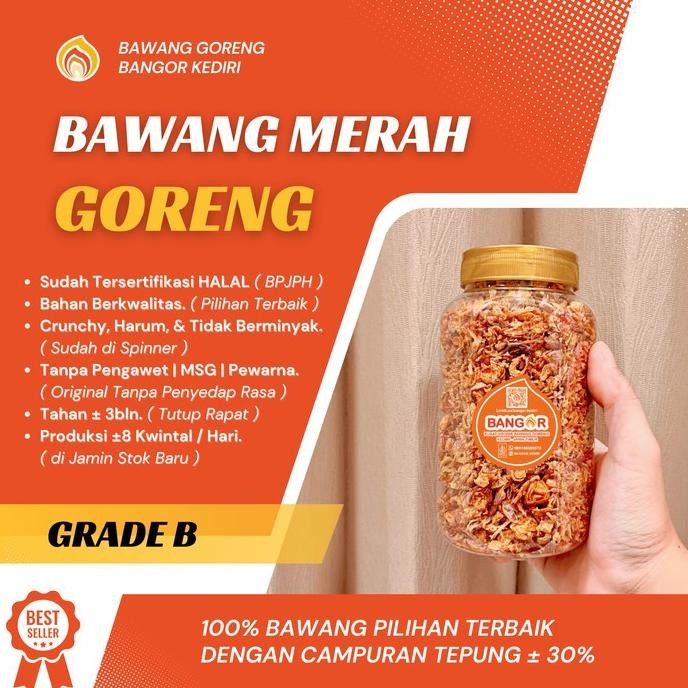 

(Good) GROSIR [ 1 kg ] Bawang Merah Goreng / Brambang Goreng, Grade B