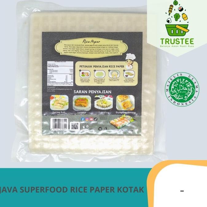 

(Good) Java Super Food Rice Paper / Kulit Lumpia Kotak 50 Lembar HALAL 500gr
