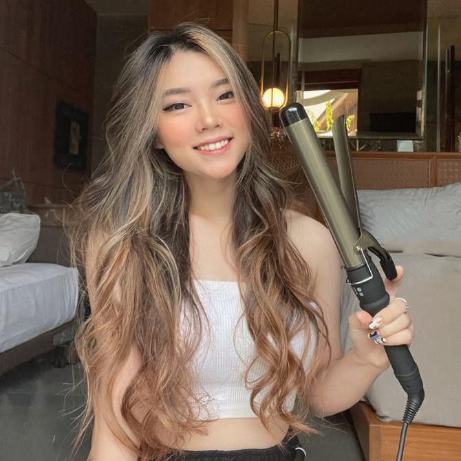 TERLARIS - Peachy Pro Hair Curler - Catok Curly/Keriting 28mm dan 32mm