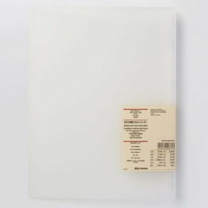 

TERLARIS - MUJI - Pp Binder With One Touch Ring || Binder