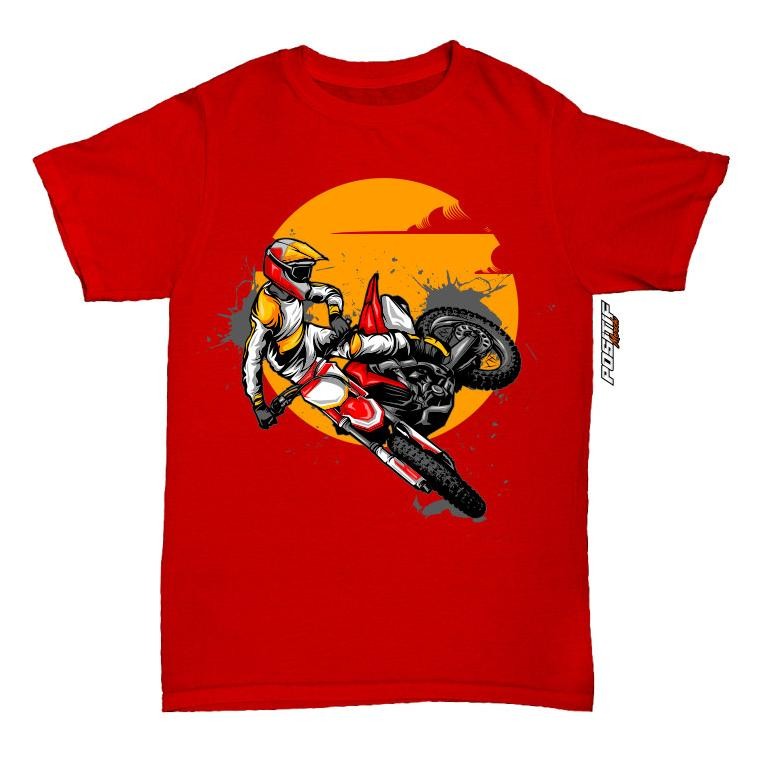 Kaos Anak Laki Perempuan Motor Cross Positif Merch Promo
