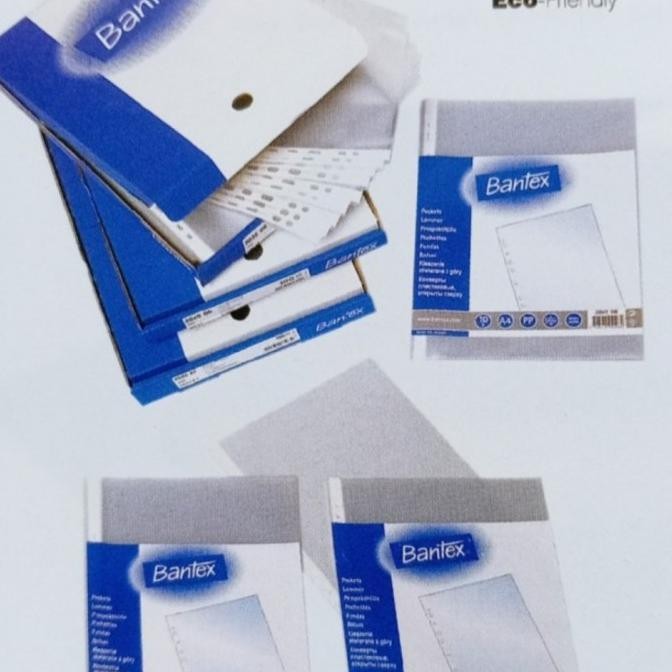 

TERMURAH - Bantex Plastik PP Pocket Folio Antiglare 0,09mm #2045 (100lembar)