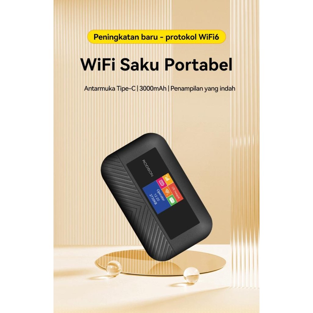 TERMURAH - Modem Wifi Rodson RWM300X Mifi 4G LTE 300Mbps Unlock All Operator Tipe C Wifi 6