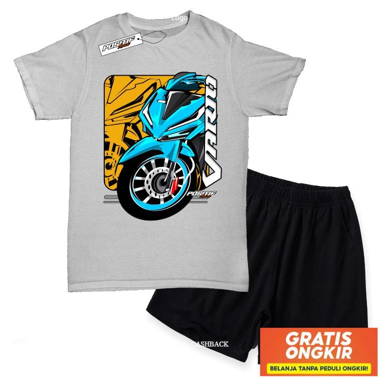 Baju Kaos Anak Setelan Motor Vario Racing | Positif Merch Original