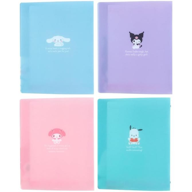 

TERMURAH - Binder B5 New Life Sanrio My Melody Cinnamoroll Plastic 26 Ring Buku Catatan Notebook Limited Edition