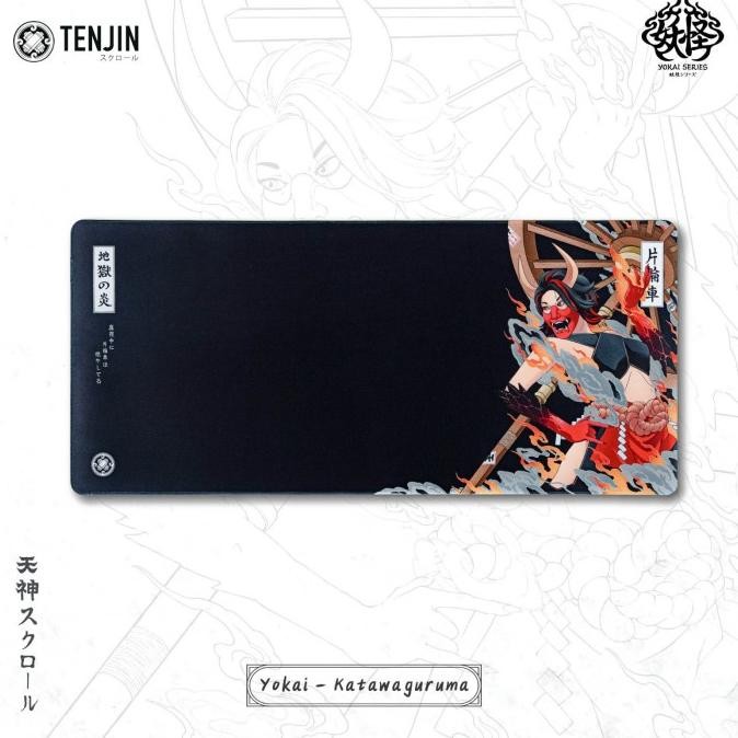 TERMURAH - Tenjin Scrollworks - KATAWAGURUMA Deskmat