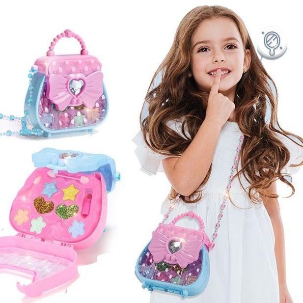 Promo Mainan Anak Cewek Makeup Tas Mainan Komestik Anak Kotak COD