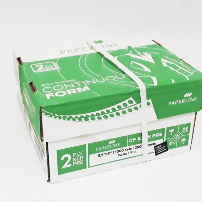 

TERMURAH - Continuous Form PAPERLINE 2 ply warna 9.5 x 11 inch (K2 W PRS)