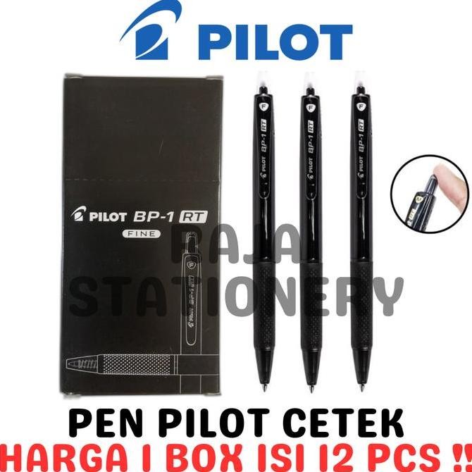 

Pilot Ball Pen Clicker Bp-1 Rt Black Blue Pena Pulpen Cetek Pilot Bp-1Rt Hitam Biru Lusin Box [12Pcs]