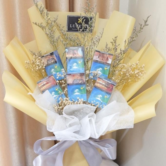 Buket Rokok Hadiah Snack Money Bouquet dll Terlaris