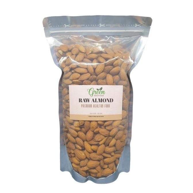 

(Good) KACANG ALMOND MENTAH UTUH 1 KG PREMIUM - RAW ALMOND WHOLE 1000 GRAM