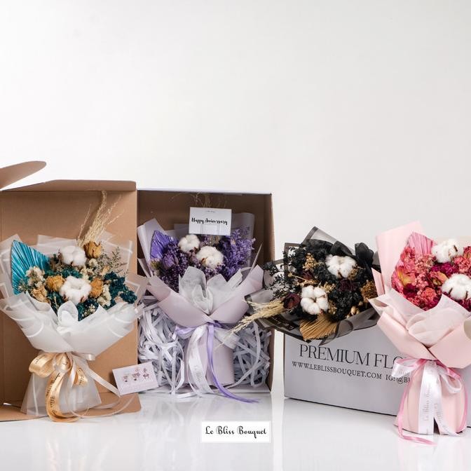 Dried Flower Bouquet | Le Bliss Bouquet Signature | Kado Bunga Asli Terlaris