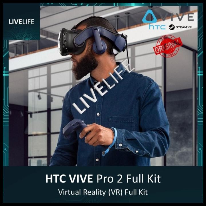 Terlaris Htc Vive Pro 2 Full Kit - Complete Virtual Reality Package Good Quality