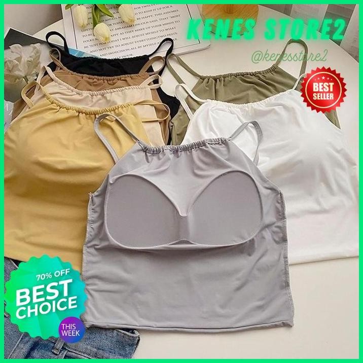 TANK TOP BRA BASIC WANITA TALI SPAGHETTI PREMIUM IMPORT          LINGERIE  BAGUS 