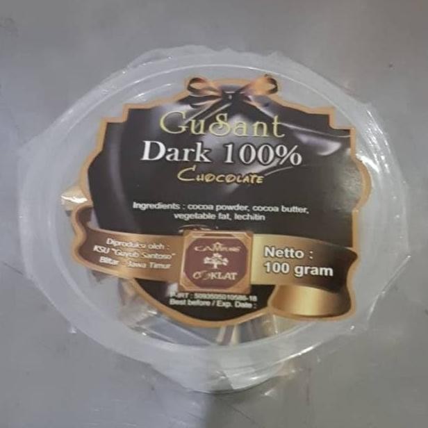 

(Good) Coklat Diet GuSant Dark 100% Chocolate Cup 100gr-Kampung Coklat Blitar