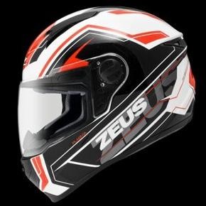 Sale Zeus 811 Plasma Black White Red Hitam Putih Merah Helm Fullface Import