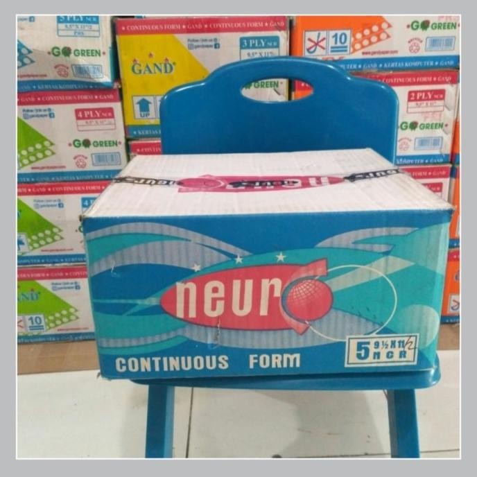 

Neuro Continuous Form 5 ply HVS NCR 9,5 x 11"/Kertas Printer Komputer.