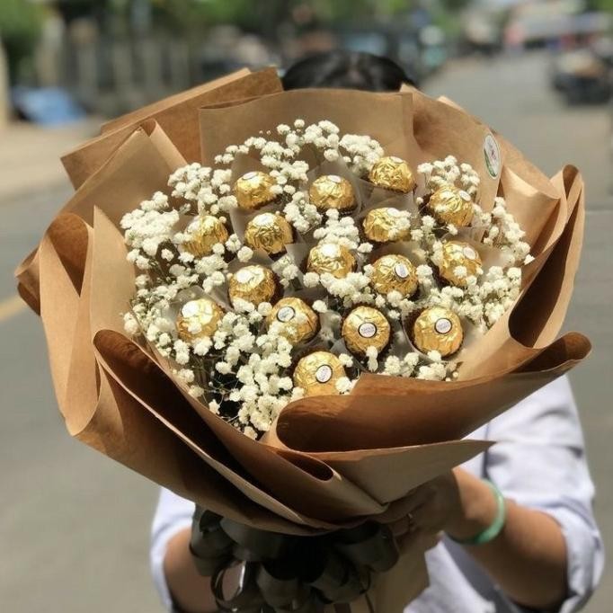 

The Hanna Florist - Ferrero Bouquet Buket Coklat Terlaris