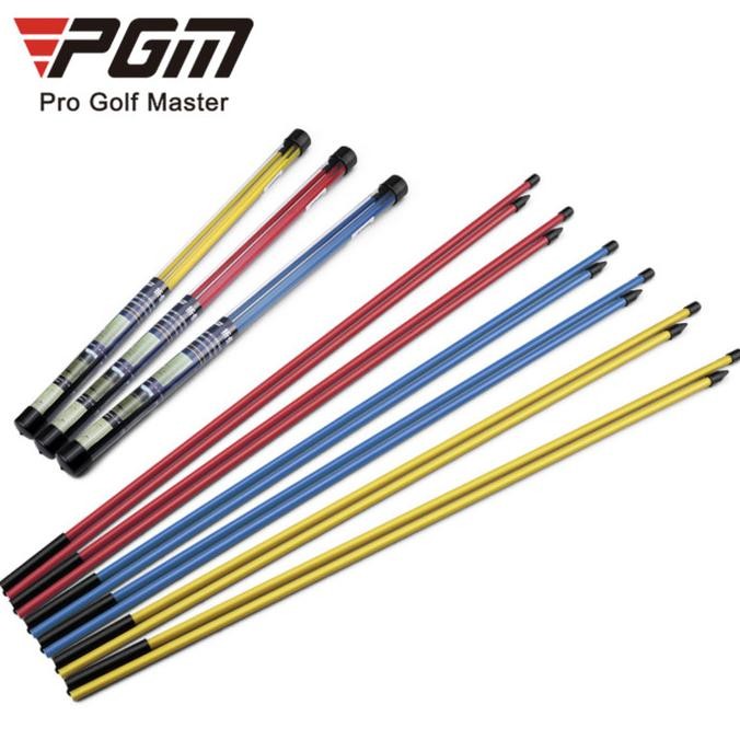 Pgm Golf Foldable Golf Swing Alignment Path Stick Training Aid Set Co