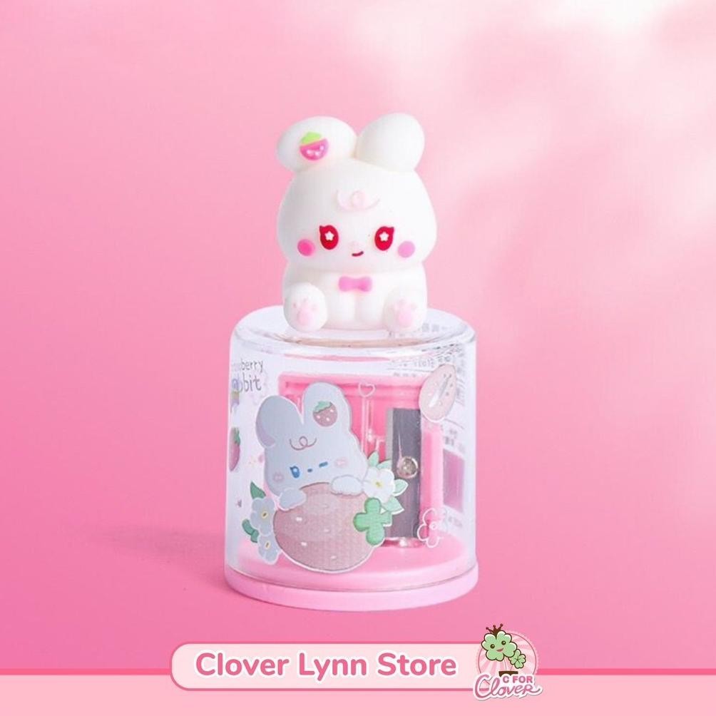 

eqw-68 DOUBLE HOLE PENCIL SHARPENER WITH 3D DOLL alat tulis serutan pensil lucu Termurah