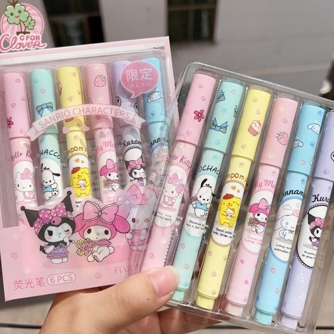 

gd-8 HIGHLIGHTER SET CUTE CHARACTER highlighter estetik kawaii stationary lucu Murah
