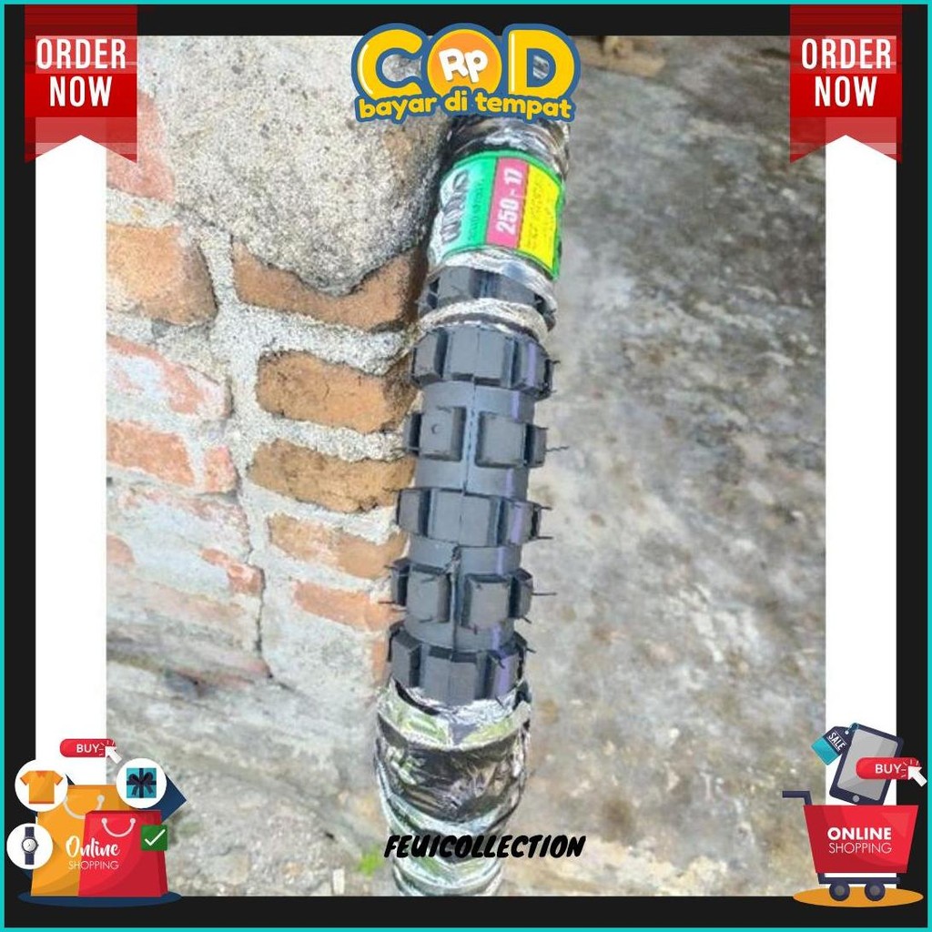 Paket Hemat Ban Cross Tahu Sepasang Ukur 2.50 Dan 275 Ring 17 Siap Kirim