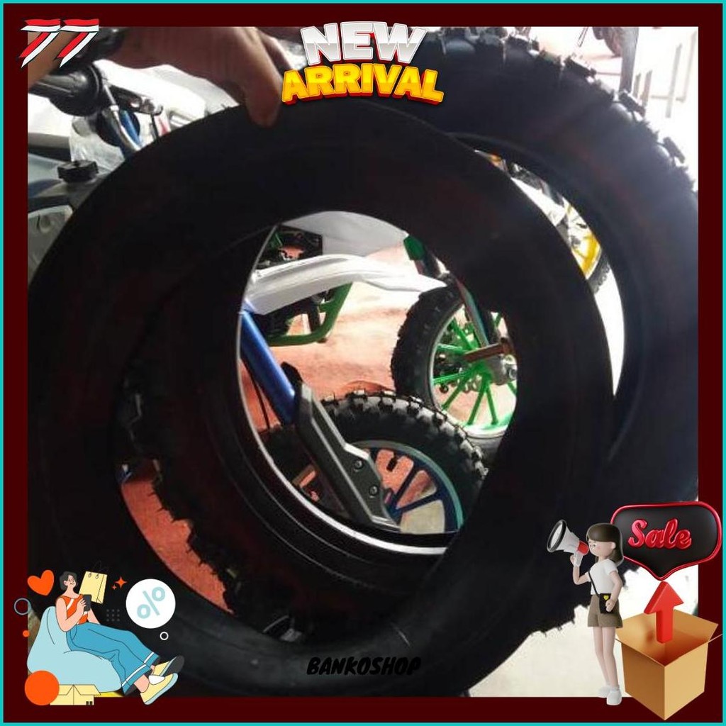 Ban Mini Trail 2.50-10 Luar Dan Dalam-Ban Motor Mini Trail-Ban Motor Mini Cross Ring 10 Bisa Cod
