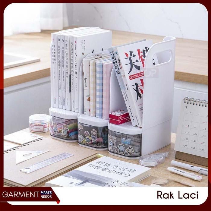 (Diskon) Laci Mini Susun Container Penyimpanan Serbaguna Kotak Plastik Alat Tulis Stationary Akrilik