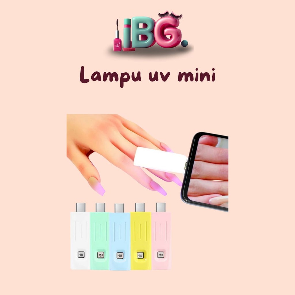 Lampu Kuku Portable Led Nail Art USB USB Nail Lampu Kuku Led Nail Art Led Portable Powerbank Hp Led Kuku Portable