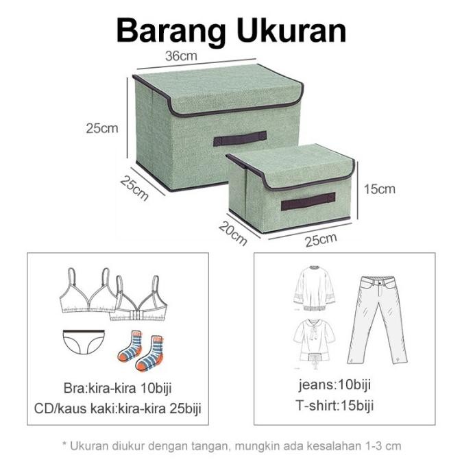 (Good) Storage Box Tempat Penyimpanan Kotak Organizer Tempat Baju besar