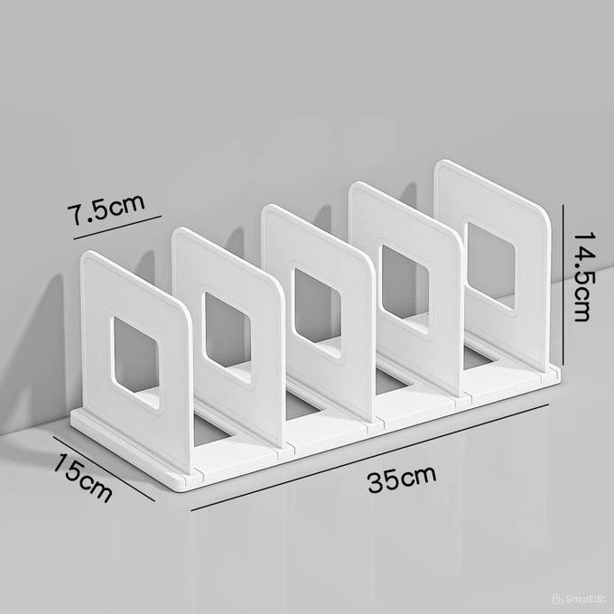 

Rak Buku Sekat Aesthetic Sekat Buku Organiser Meja File Holder Rak Buku Sekat Foldable Desktop Box Rak Pembatas Buku Minimalis GLM