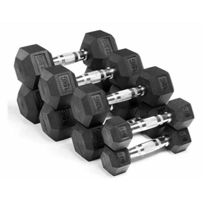 Dumbbell Hexagon 2,5Kg Dumbel Dumbell Barbell Hexagonal 2,5 Kg Kilogram Besi Co