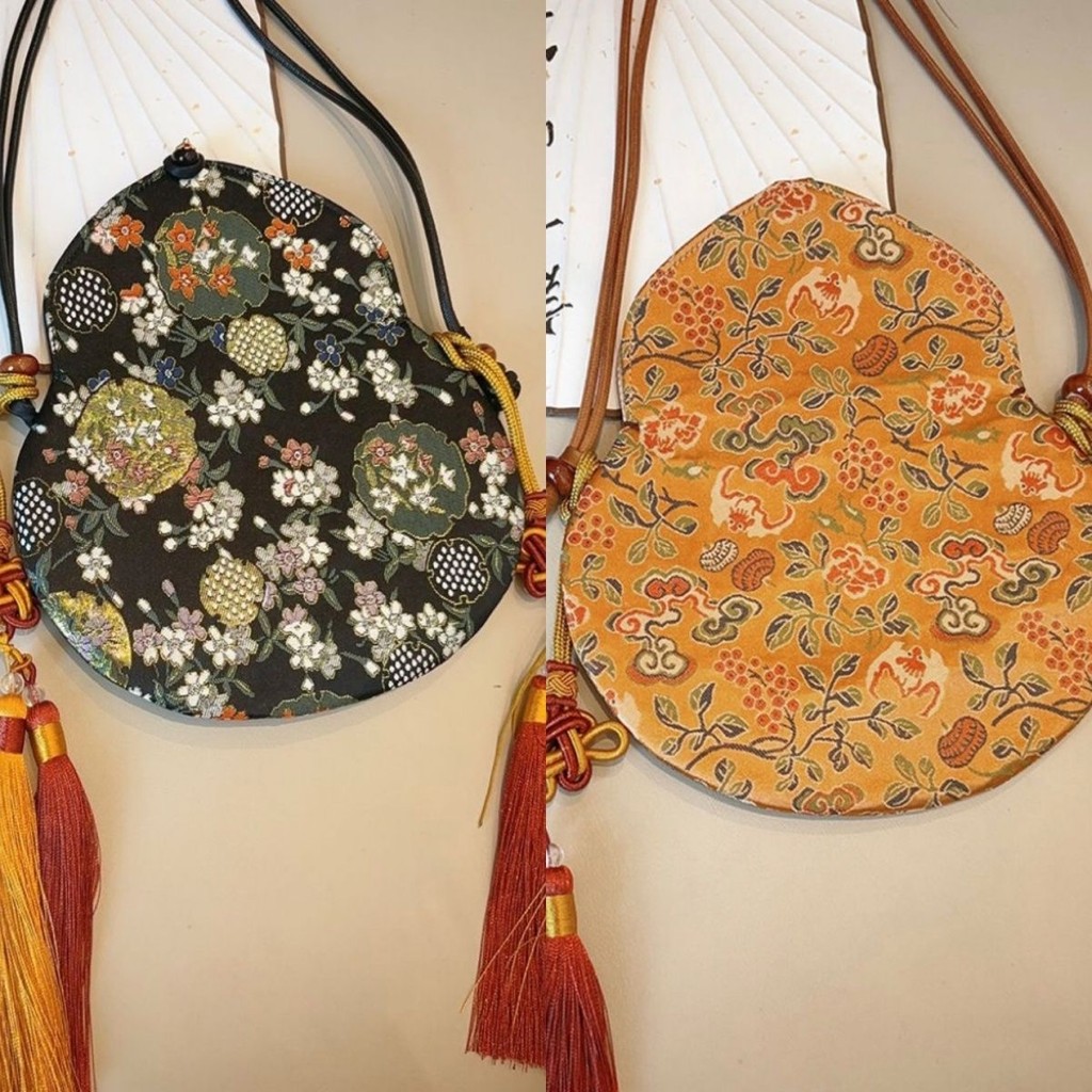 Tas Gendongan Bordir Brokat Cina, Tas Ponsel Manis