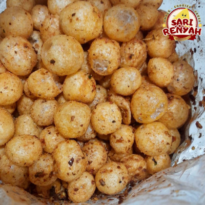 

Cimol Bulat Kering rasa PEDAS BALADO Daun Jeruk 250 Gram - Sari Renyah