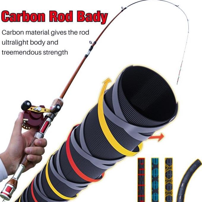 Murah Sougayilang Joran Pancing Joran Tegek 2 Bagian Teleskopik Pancing Serat Karbon Pancing Untuk M