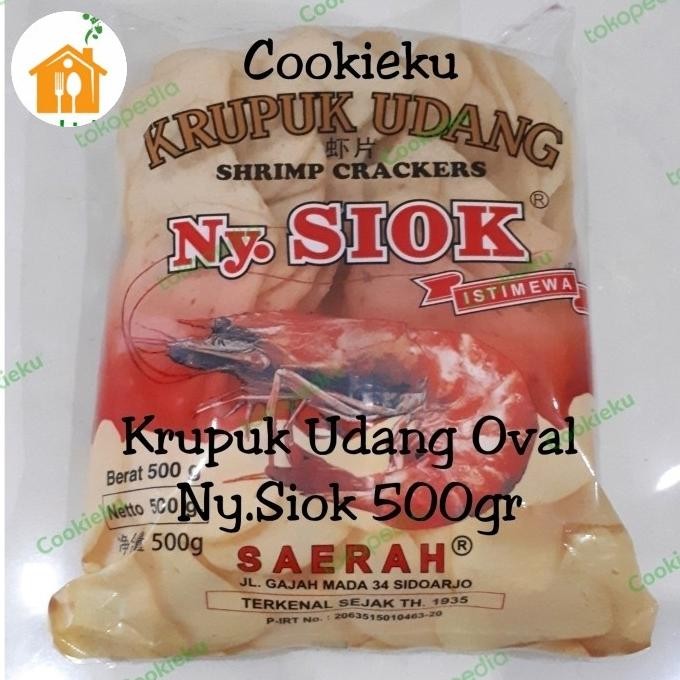 

Shrimp Crackers Ny. Siok Oval 500gr murah