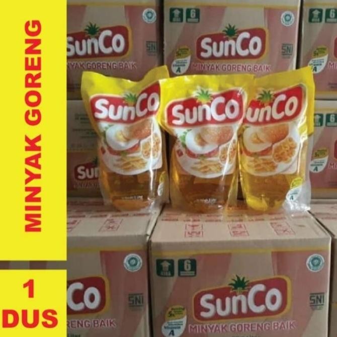 

SunCo minyak goreng 2 Liter x 6 pouch murah