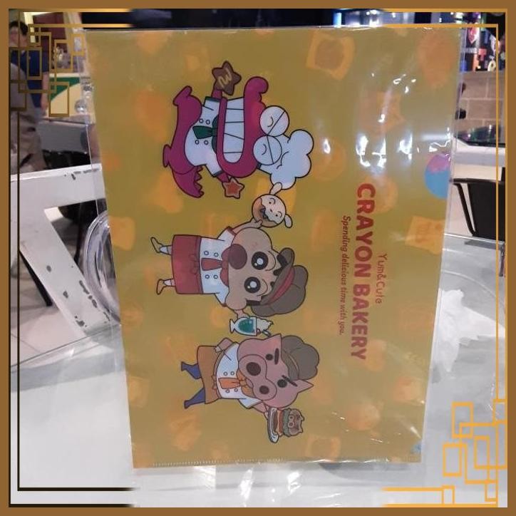 

[CPS] Clear File Set L Folder Map File Shinchan Yum & Cute Crayon Bakery 22 x 31