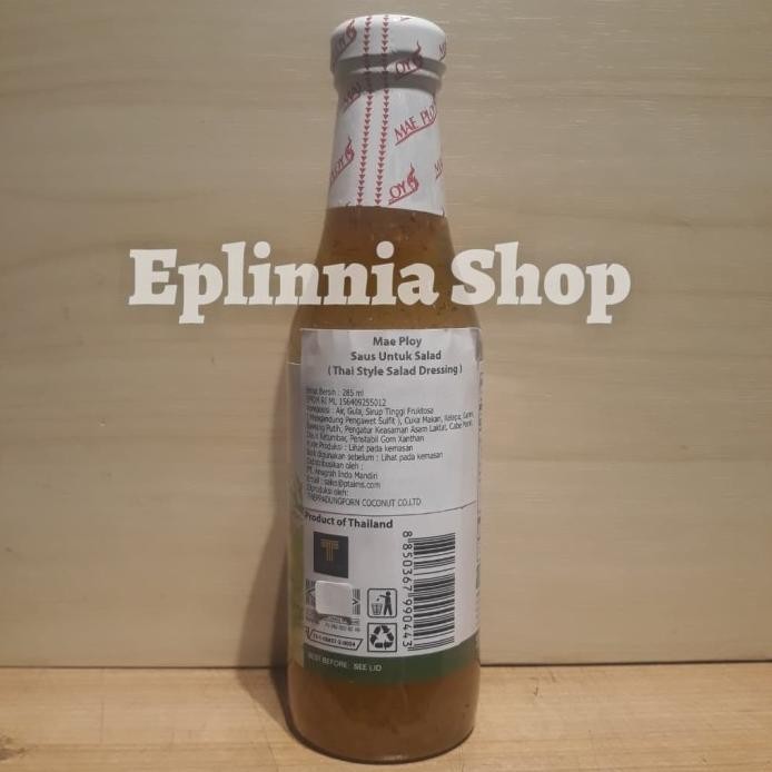

Mae Ploy Maeploy Thai Salad Dressing Dresing Sauce Saus Salad 285 ml murah