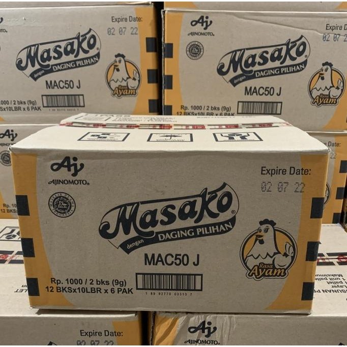 

Masako Ayam Renceng 9gr 1 Dus isi 120pcs x 6 pak murah