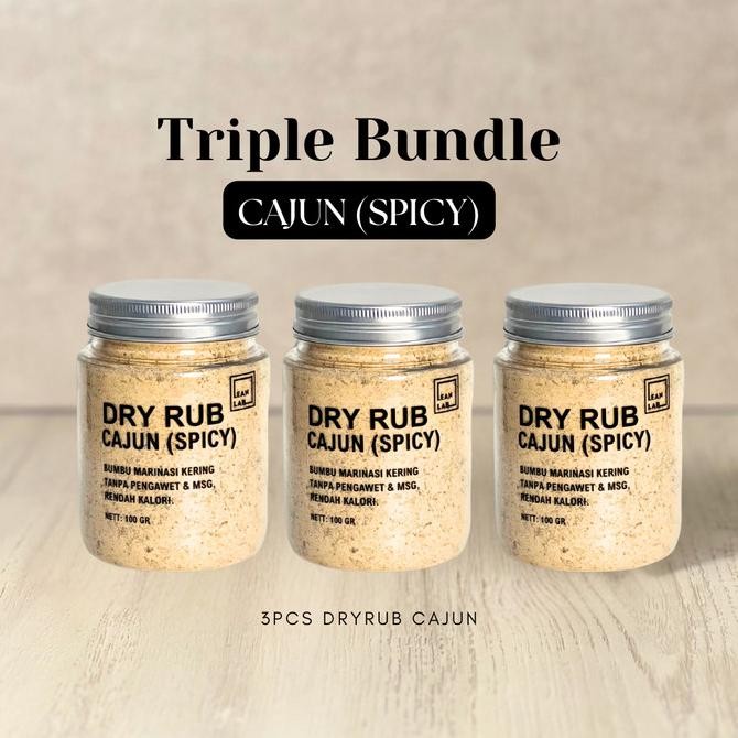 

Bumbu Masak Dry Rub Triple Bundle Leanlab 100g x3 (Original/Cajun/Teriyaki) - Cocok untuk Daging Ayam, Sapi, Ikan, dan Tempe - Bawang, Masakan murah