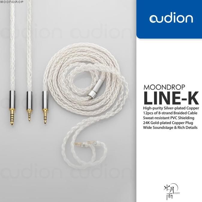 Sale Moondrop Line K 96Pcs 8-Strand High Purity Silver Plated Copper Cable