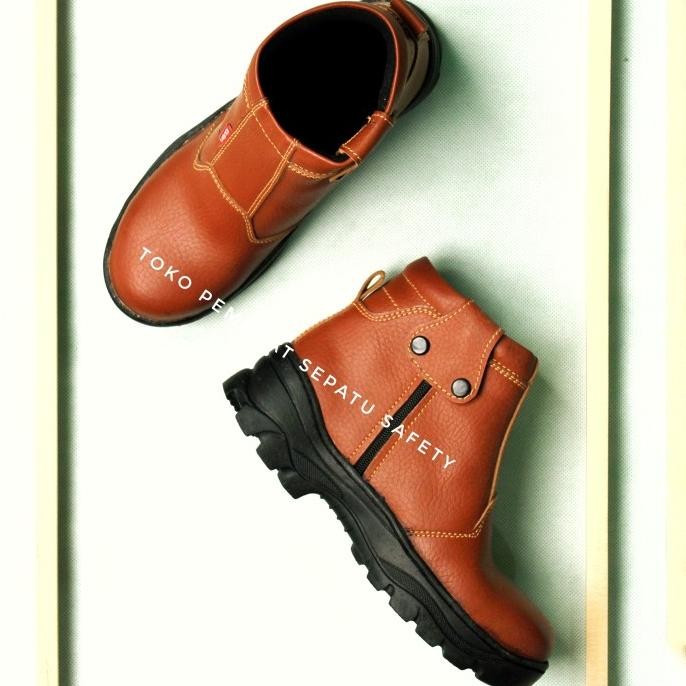 Sepatu Safety Resleting King Skn Ujung Besi Semi Boots New Stok