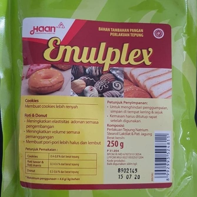 

(Good) EMULPLEX Haan Perenyah Pelembut Kue Kering Roti 250 gr