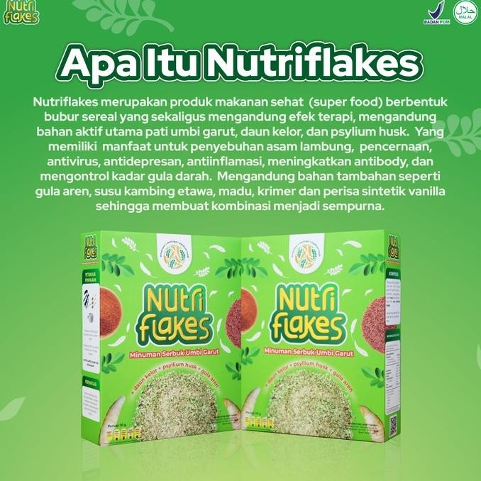 

(Good) Nutriflakes Sereal Umbi Garut Solusi Atasi Asam Lambung - 1 Box