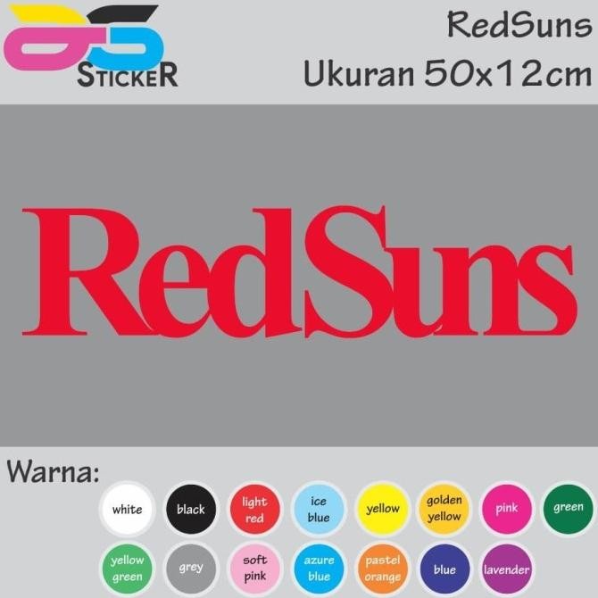 

Promo Cutting Sticker - Stiker RedSuns (initial D) 50x12cm COD