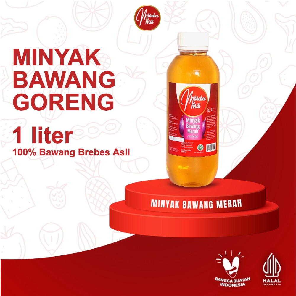 Mbrebes Mili Minyak Bawang Merah 1 Liter - 100% Bawang Brebes Asli