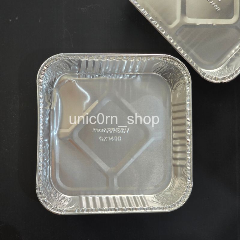Aluminium Foil Tray Kotak OX1400/Alu Tray OX-1400 ( 10pcs )
